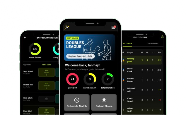 PickleFlex Mobile App Screen