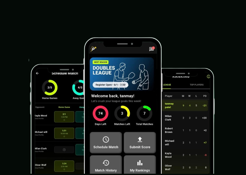 PickleFlex Mobile App Experience