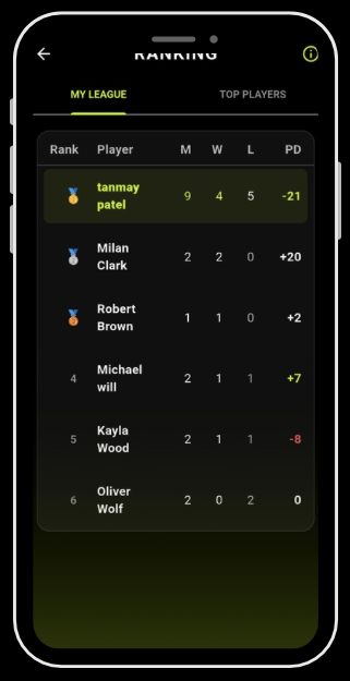 PickleFlex App Screen 3